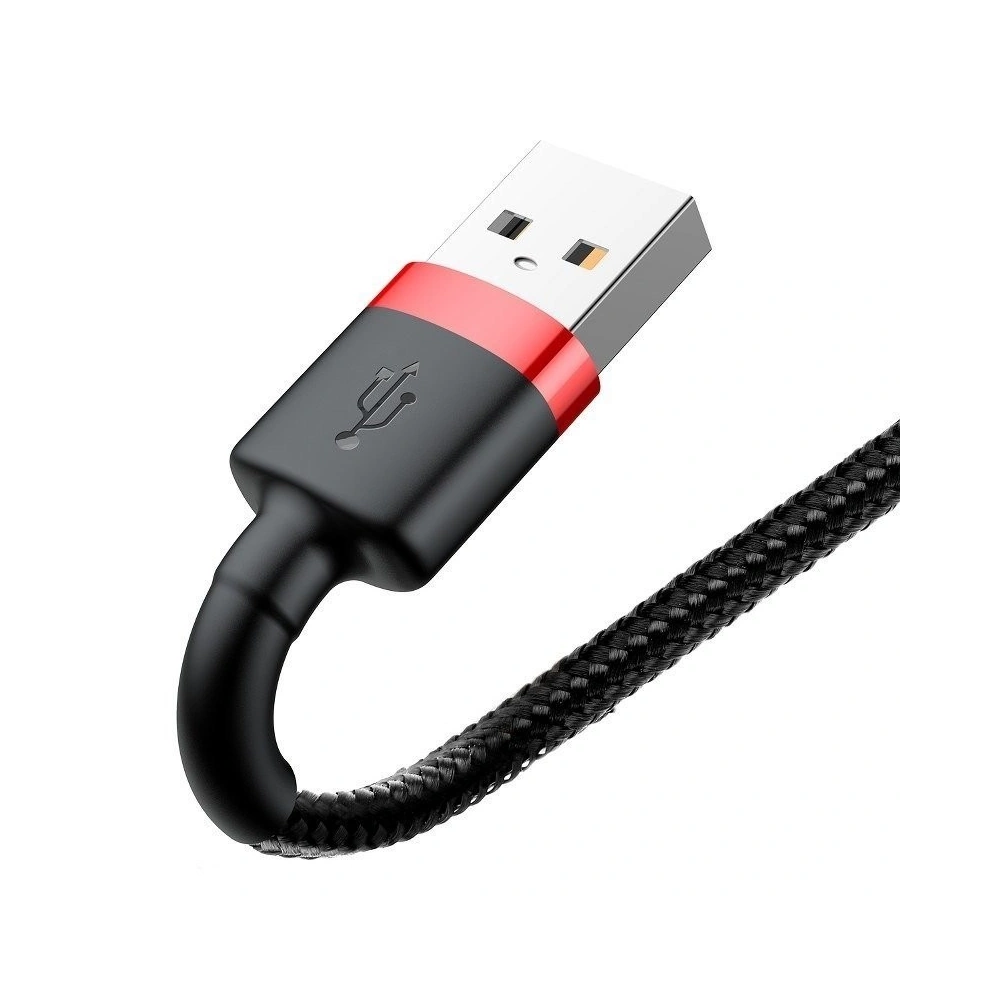 Hurtownia GSM - Cablul Lightning USB Baseus Cafule 2,4A 0,5m (negru-roșu) - BSU775BLKRED - {ean13} - Hurt