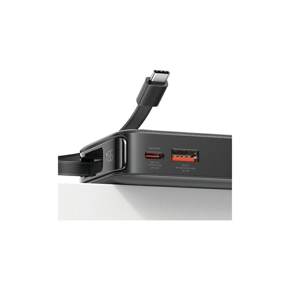 Hurtownia GSM - Powerbank USAMS 10000 mAh PD 20W Încărcare Rapidă Seria XY + cablu USB-C negru - USA1158 - {ean13} - Hurt