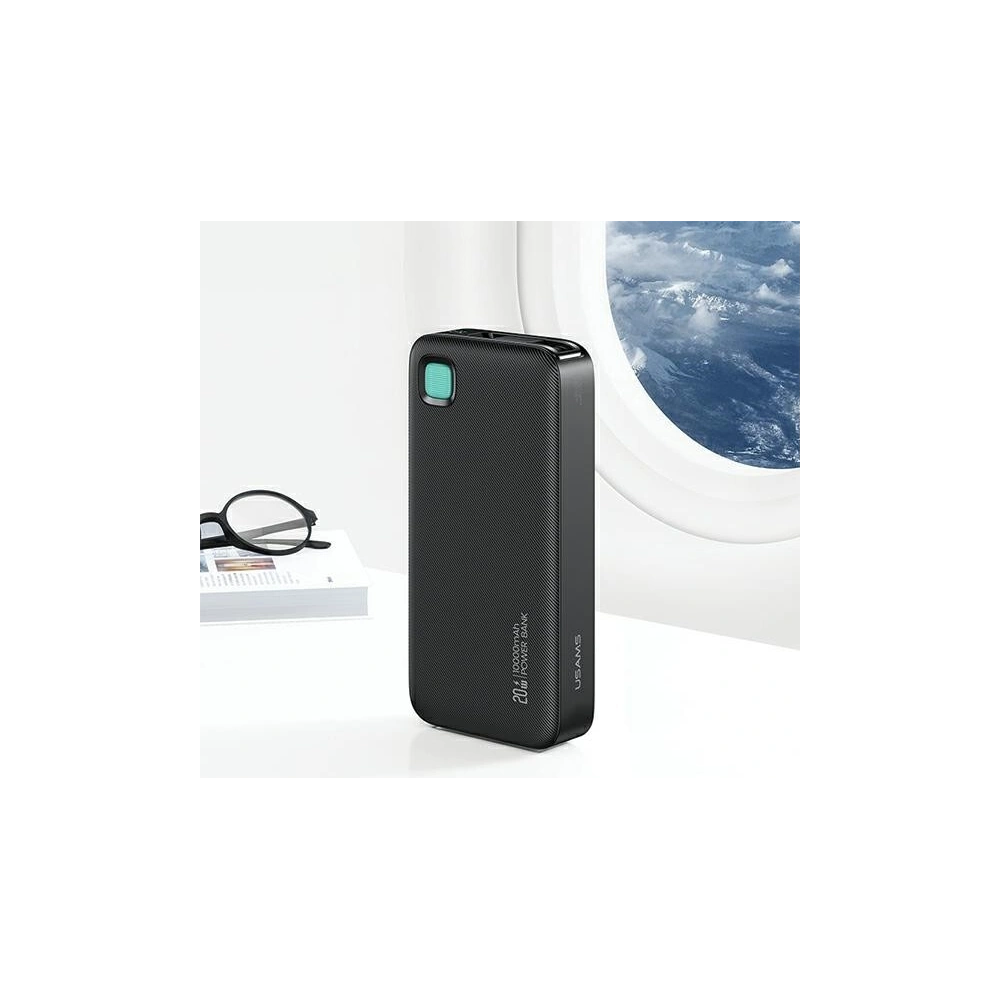 Hurtownia GSM - Powerbank USAMS 10000 mAh PD 20W Încărcare Rapidă Seria XY + cablu USB-C negru - USA1158 - {ean13} - Hurt