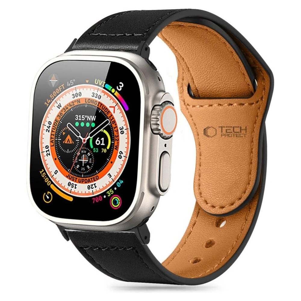 Hurtownia GSM - Pasek Tech-Protect Naturalfit Apple Watch 4/5/6/7/8/9/SE/10 38/40/41/42mm Black - THP2942 - {ean13} - Hurt