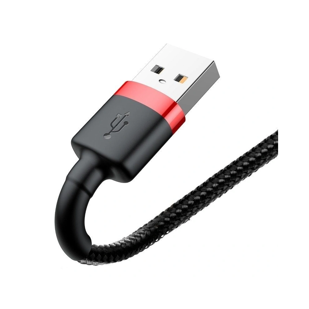 Hurtownia GSM - Kabel Lightning USB Baseus Cafule 2,4A 1m (czarno-czerwony) - BSU776BLKRED - {ean13} - Hurt