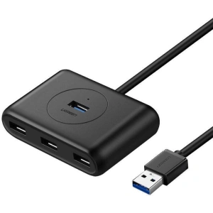 Hurtownia GSM - Adaptér UGREEN CR113 USB-A / 4xUSB-A 3.0 5Gbps 1m černý - UGR1860 - {ean13} - Hurt