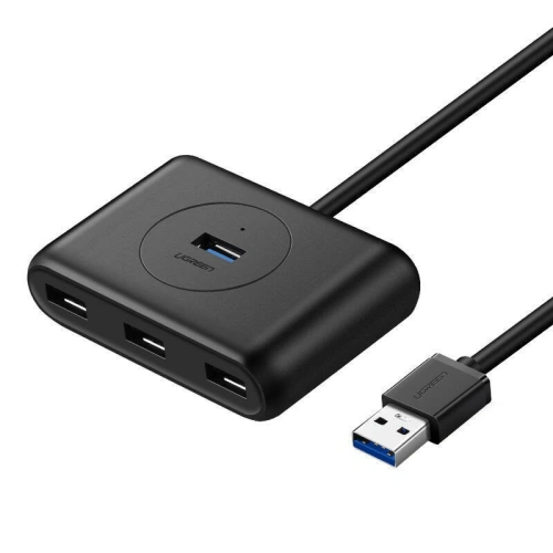 Adapter UGREEN CR113 USB-A / 4xUSB-A 3.0 5Gbps 1m czarny
