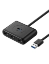 Adaptér UGREEN CR113 USB-A / 4xUSB-A 3.0 5Gbps 1m černý