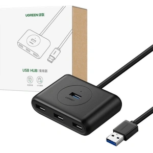 Hurtownia GSM - Adapter UGREEN CR113 USB-A / 4xUSB-A 3.0 5Gbps 1m czarny - UGR1860 - {ean13} - Hurt