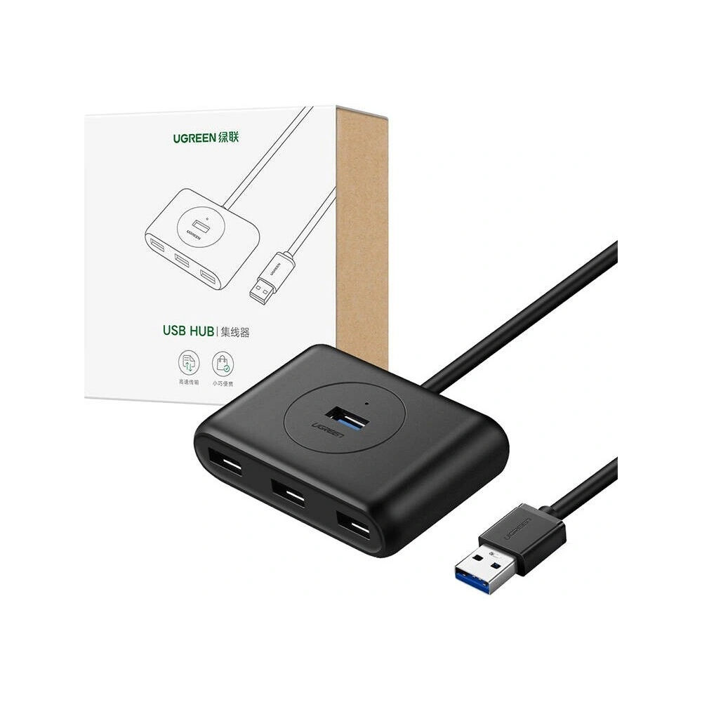 Hurtownia GSM - UGREEN CR113 USB-A adapter / 4xUSB-A 3.0 5Gbps 1m fekete - UGR1860 - {ean13} - Hurt