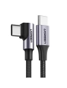 Úhlový kabel USB-C / USB-C UGREEN US255 3m 60W černý
