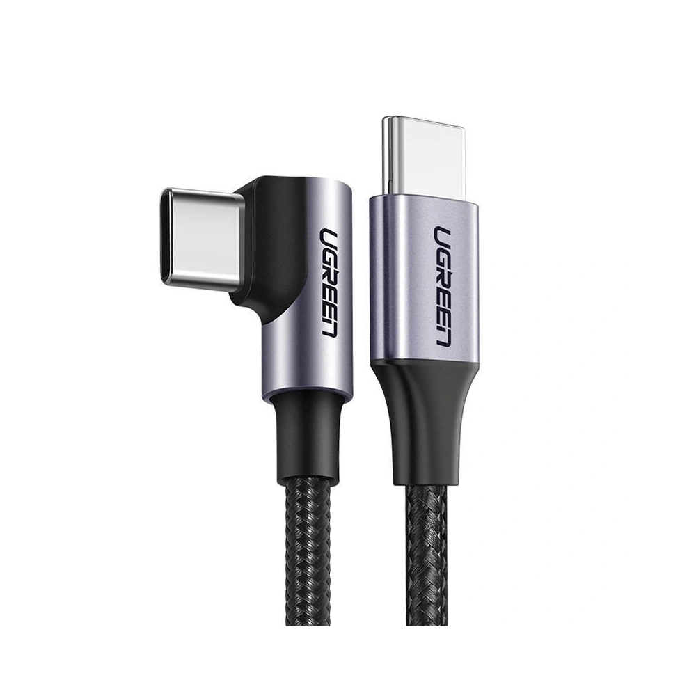 Hurtownia GSM - Úhlový kabel USB-C / USB-C UGREEN US255 3m 60W černý - UGR1862 - {ean13} - Hurt