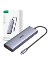 Hurtownia GSM - Adapter UGREEN USB-C / CM498 3xUSB-A 3.0, USB-C PD 100W, HDMI 4K30Hz, VGA, RJ45, SD/TF szary - UGR1864 - {ean13} - Hurt