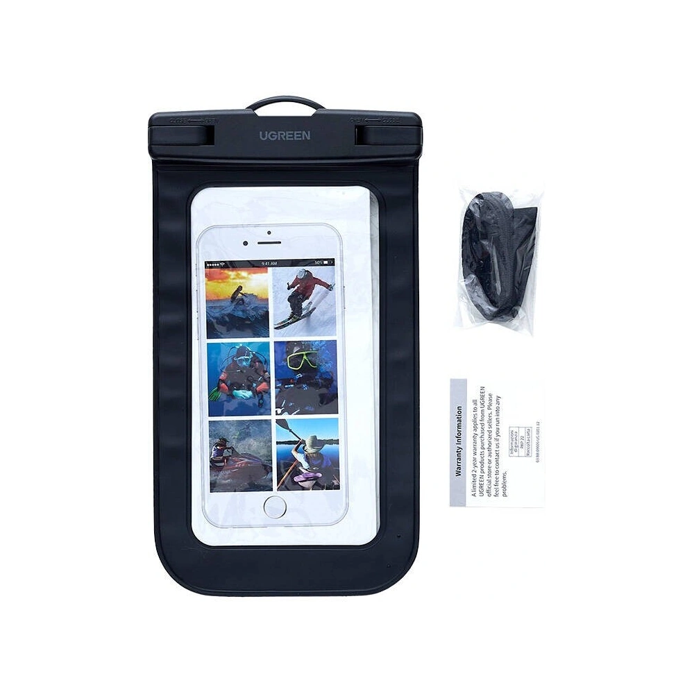 Wholesale UGREEN LP716 waterproof phone case, IPX8 black - UGR1866 - {ean13} - Hurt