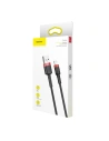 Hurtownia GSM - Kabel Lightning USB Baseus Cafule 2,4A 1m (czarno-czerwony) - BSU776BLKRED - {ean13} - Hurt