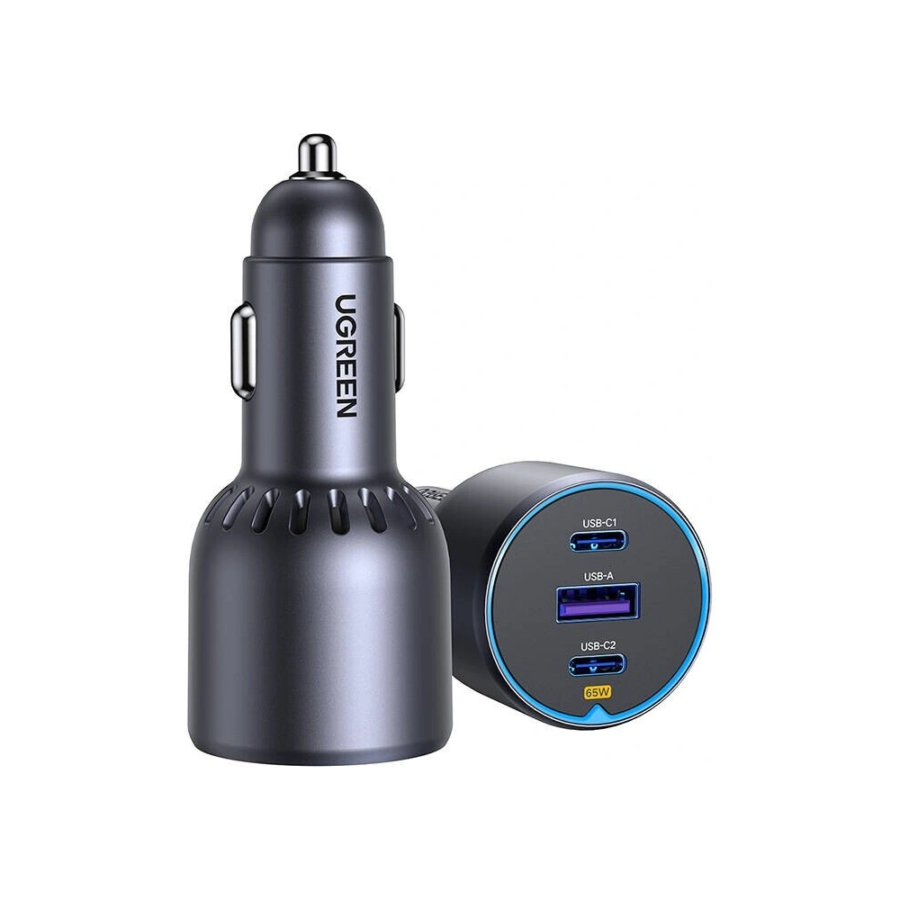 Hurtownia GSM - Încărcător auto UGREEN EC703 USB-A, 2xUSB-C, 75W negru - UGR1870 - {ean13} - Hurt