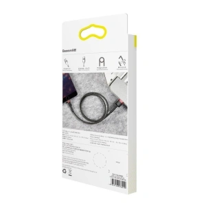 Hurtownia GSM - Kabel Lightning USB Baseus Cafule 2,4A 1m (czarno-czerwony) - BSU776BLKRED - {ean13} - Hurt