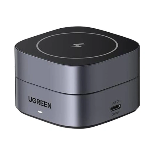Ładowarka indukcyjna Qi 2w1 UGREEN W256 iPhone, AirPods, 20W czarna + kabel USB-C / USB-C 1m - Indukcyjne (bezprzewodowe) - Ugreen