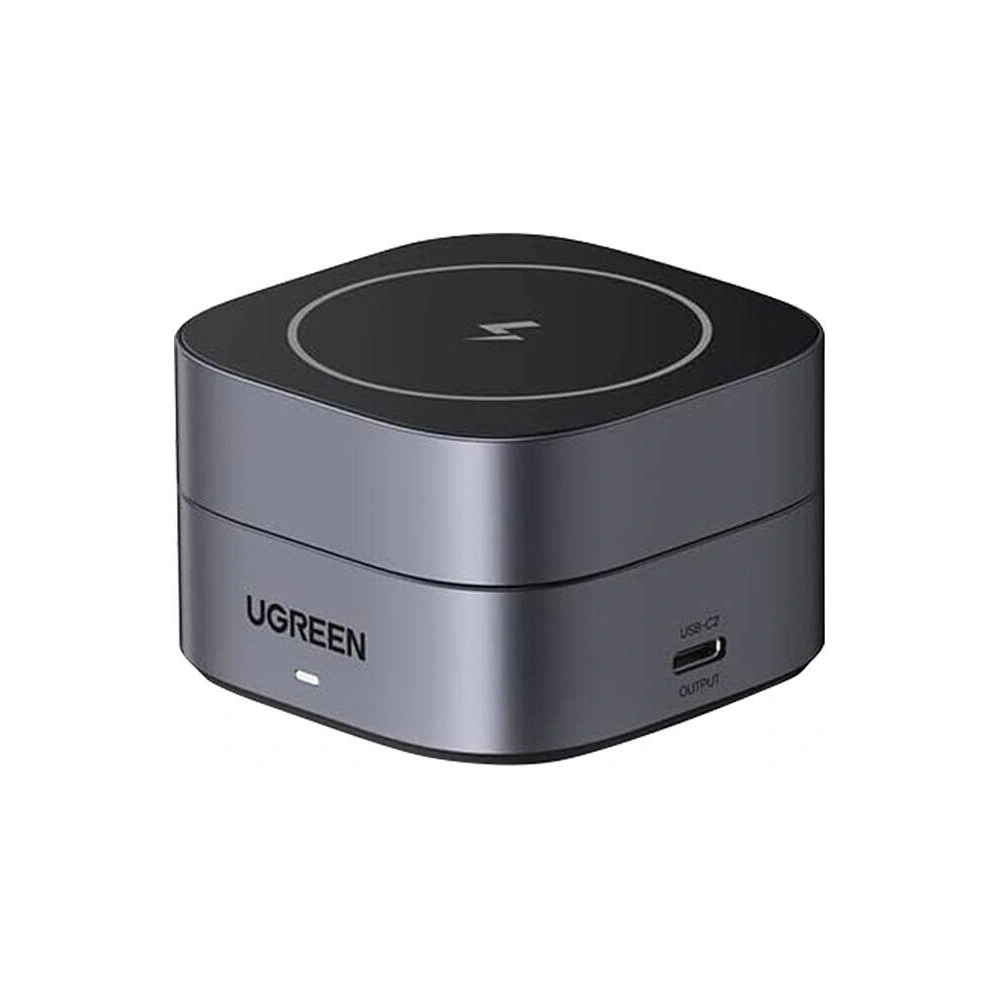 Hurtownia GSM - Qi indukciós töltő 2w1 UGREEN W256 MagSafe iPhone-hoz, AirPods-hoz, 20W fekete + USB-C / USB-C 1m kábel - UGR1876 - {ean13} - Hurt