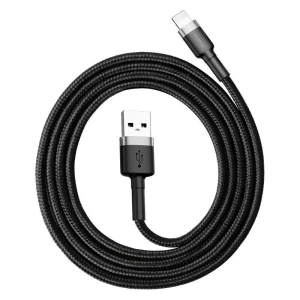 Cable Lightning USB Baseus Cafule 2,4A 0,5m Gry&Black