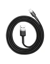 Kabel Lightning USB Baseus Cafule 2,4A 0,5m (szaro-czarny)