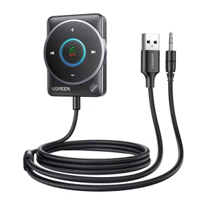 Hurtownia GSM - Adaptér Bluetooth 5.4 UGREEN CM723, USB-A + mini jack 3.5mm, vestavěný mikrofon černý - UGR1878 - {ean13} - Hurt