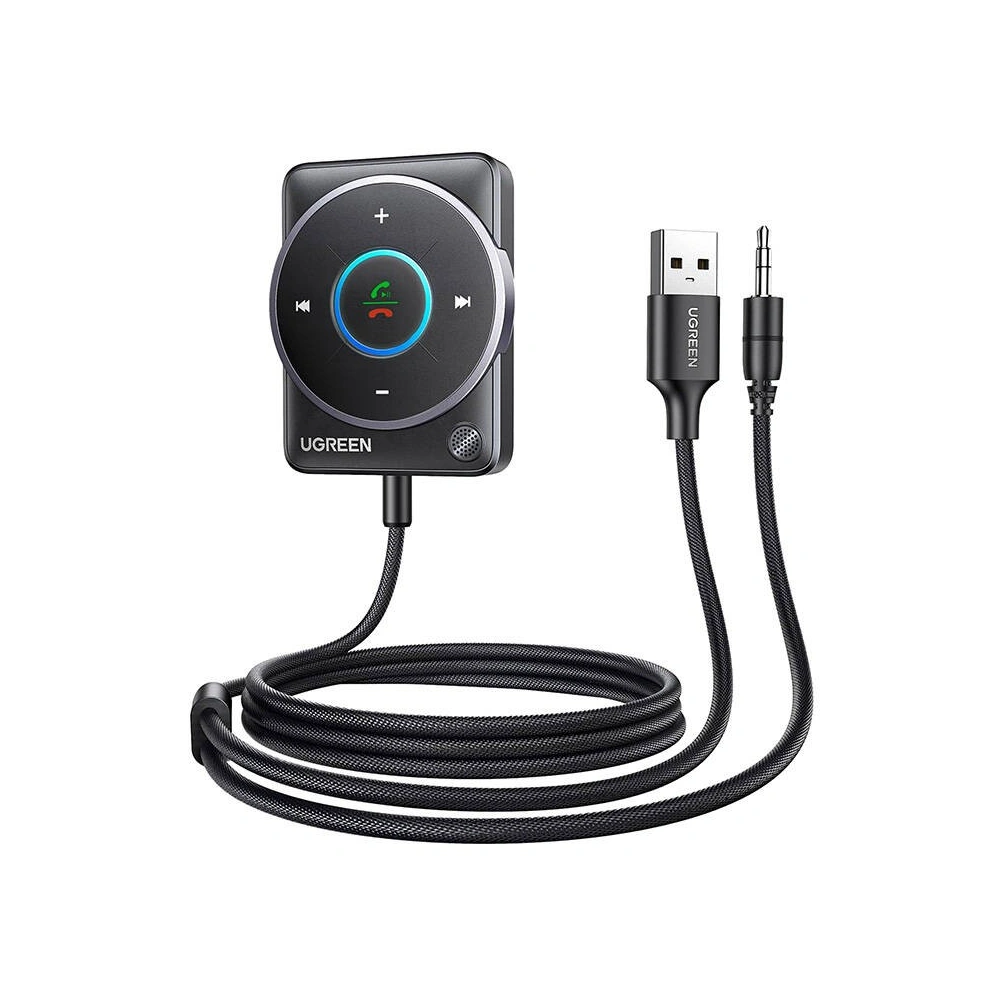 Hurtownia GSM - Bluetooth 5.4 adapter UGREEN CM723, USB-A + mini jack 3.5mm, beépített mikrofon fekete - UGR1878 - {ean13} - Hurt