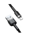 Hurtownia GSM - Kabel Lightning USB Baseus Cafule 2,4A 0,5m (szaro-czarny) - BSU777GRYBLK - {ean13} - Hurt