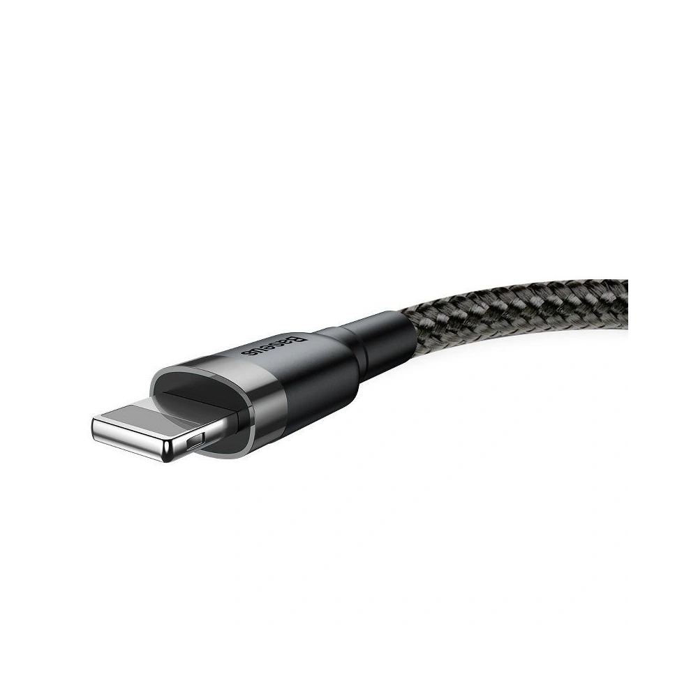 Hurtownia GSM - Kabel Lightning USB Baseus Cafule 2,4A 0,5m (szaro-czarny) - BSU777GRYBLK - {ean13} - Hurt