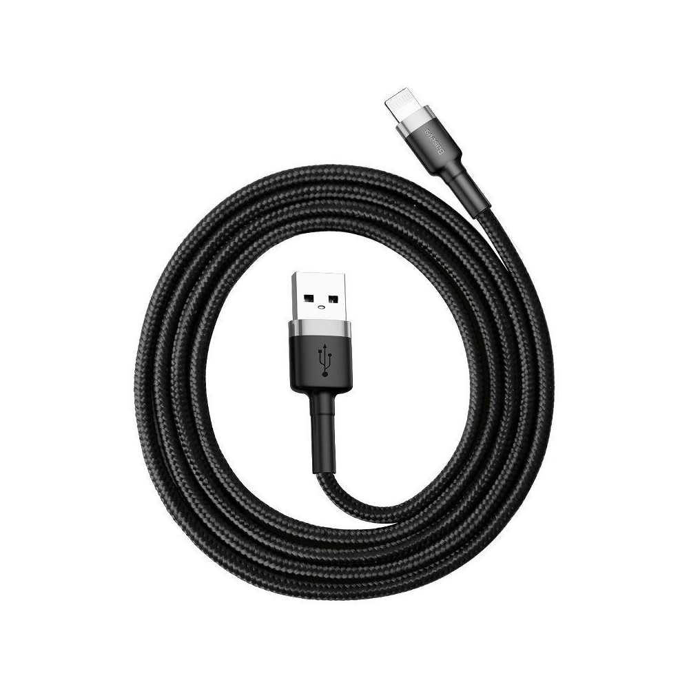 Hurtownia GSM - Kabel Lightning USB Baseus Cafule 2,4A 1m (szaro-czarny) - BSU778GRYBLK - {ean13} - Hurt