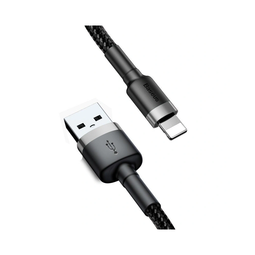 Hurtownia GSM - Kabel Lightning USB Baseus Cafule 2,4A 1m (szaro-czarny) - BSU778GRYBLK - {ean13} - Hurt