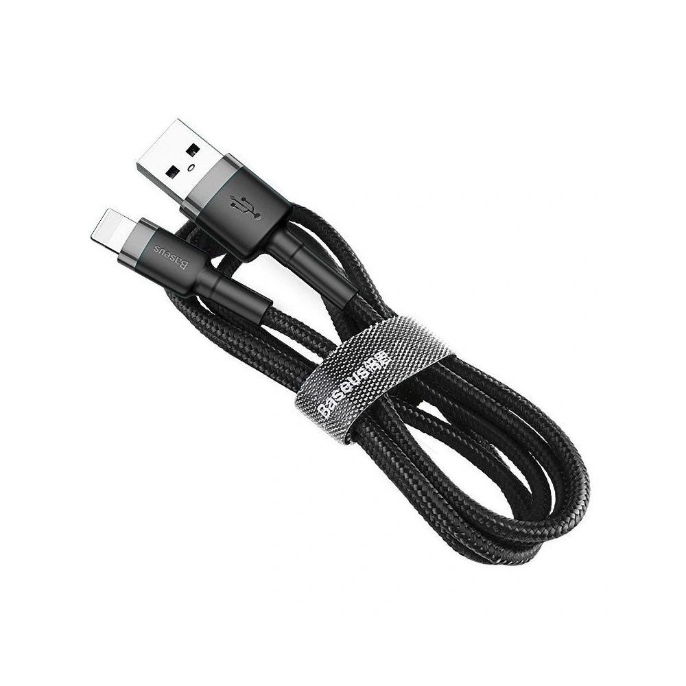 Hurtownia GSM - Kabel Lightning USB Baseus Cafule 2,4A 1m (szaro-czarny) - BSU778GRYBLK - {ean13} - Hurt