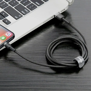 Hurtownia GSM - Kabel Lightning USB Baseus Cafule 2,4A 1m (szaro-czarny) - BSU778GRYBLK - {ean13} - Hurt