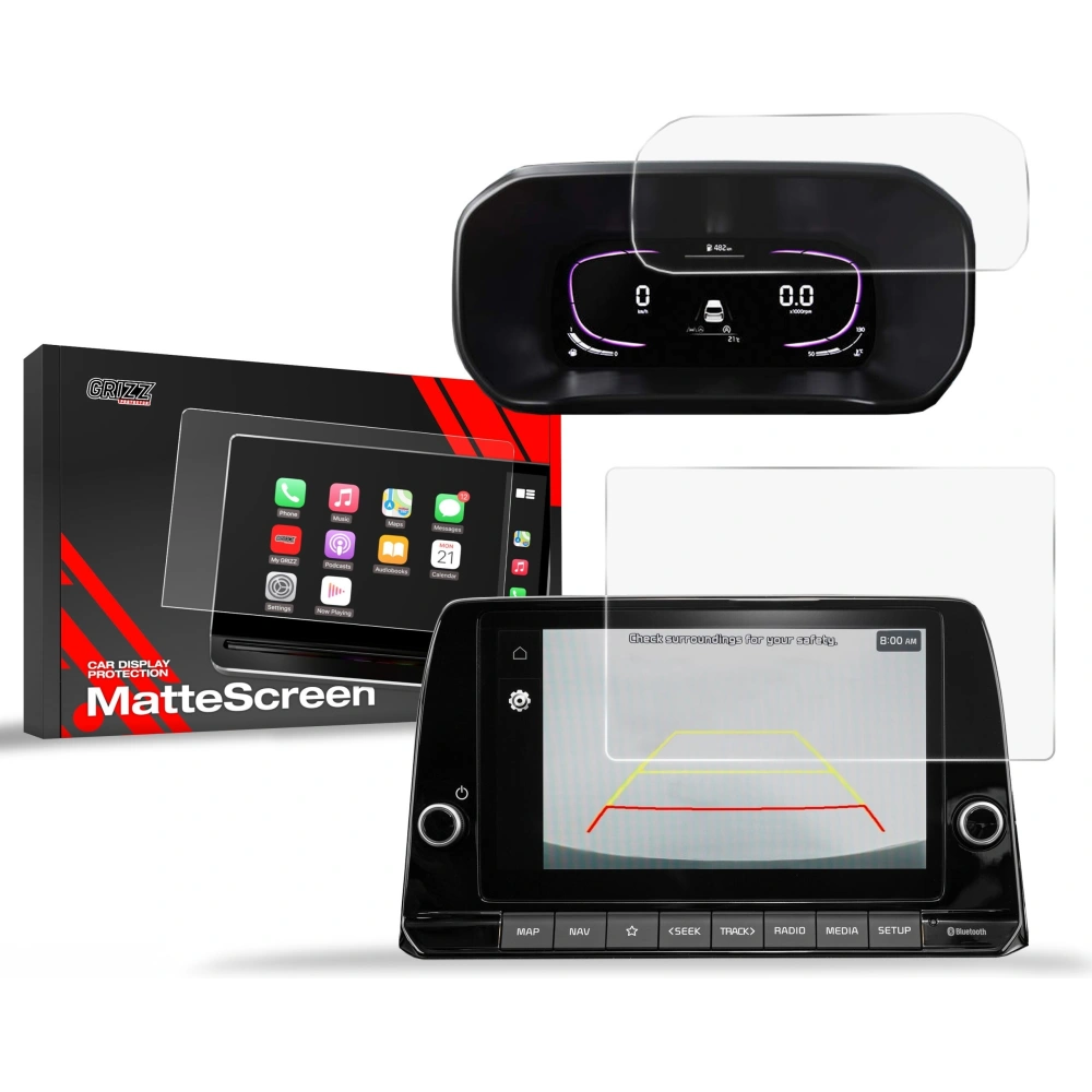 Hurtownia GSM - Matt fólia GrizzGlass CarDisplay Protection a Kia Picanto 3 8" 2023-2024-hez [2w1] - GRZ10631 - {ean13} - Hurt