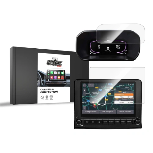 Folia ceramiczna GrizzGlass CarDisplay Protection do Kia Stonic 8" 2022-2023 [2w1]