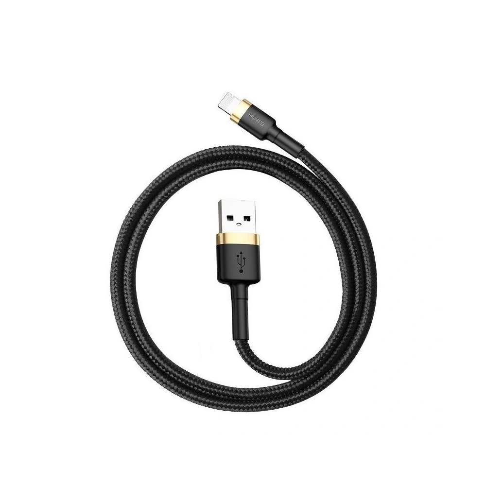 Hurtownia GSM - Kabel USB Lightning Baseus Cafule 2.4A 1m (złoto-czarny) - BSU780GLDBLK - {ean13} - Hurt