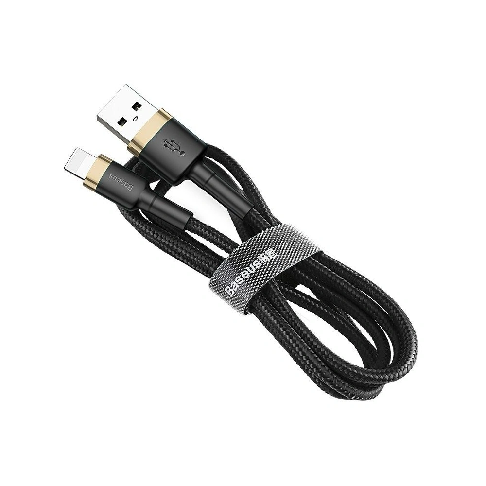 Hurtownia GSM - Kabel USB Lightning Baseus Cafule 2.4A 1m (złoto-czarny) - BSU780GLDBLK - {ean13} - Hurt