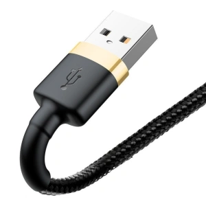 Hurtownia GSM - Kabel USB Lightning Baseus Cafule 2.4A 1m (złoto-czarny) - BSU780GLDBLK - {ean13} - Hurt