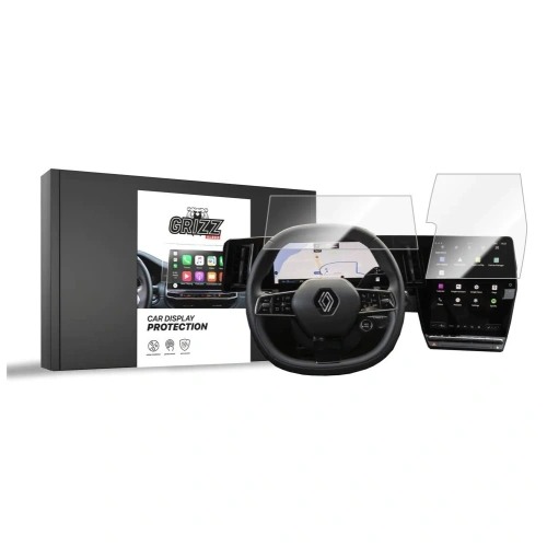 Folia ceramiczna GrizzGlass CarDisplay Protection do Renault Scenic E-Tech 12" 2024-2025 [2w1]