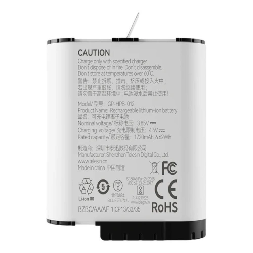 Akumulator / Bateria TELESIN do GoPro 12 Hero  / 11 / 10 / 9 