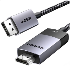 Hurtownia GSM - Kabel UGREEN DP115 DisplayPort / HDMI 8K60Hz, 2m černý - UGR1883 - {ean13} - Hurt