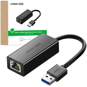 Hurtownia GSM - Adaptor rețea UGREEN CR111 USB-A la RJ45 Gigabit Ethernet negru - UGR1885 - {ean13} - Hurt