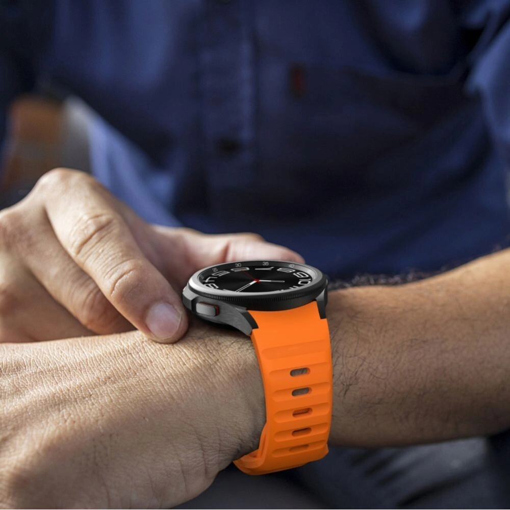 Hurtownia GSM - Pasek Tech-Protect Silicone Line Samsung Galaxy Watch 4/5/5 Pro/6/7/FE Oranžový - THP2970 - {ean13} - Hurt