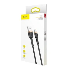 Hurtownia GSM - Kabel USB Lightning Baseus Cafule 1.5A 2m (złoto-czarny) - BSU781GLDBLK - {ean13} - Hurt