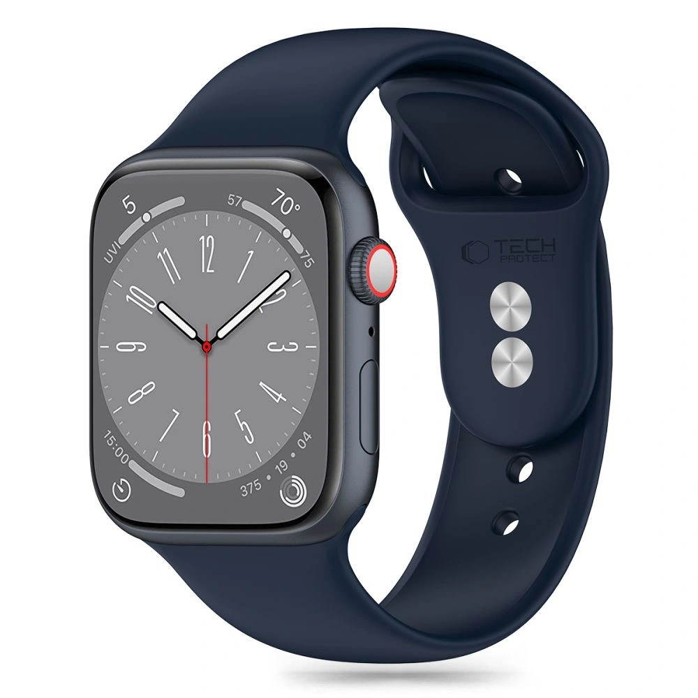Hurtownia GSM - Pánt Tech-Protect szilikon Apple Watch 4/5/6/7/8/9/SE / Ultra 1/2 42/44/45/49mm Vihar Kék - THP2991 - {ean13} - Hurt
