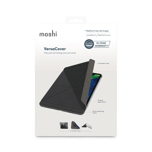 Etui Moshi VersaCover Apple iPad Pro 11" 2024 (5. generacji) (Charcoal Black)