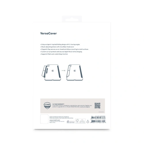 Etui Moshi VersaCover Apple iPad Pro 11" 2024 (5. generacji) (Charcoal Black)