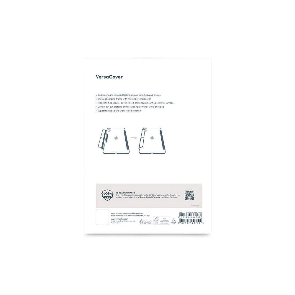 Hurtownia GSM - Etui Moshi VersaCover Apple iPad Pro 11" 2024 (5. generáció) (Sötétszürke) - MOSH328 - {ean13} - Hurt