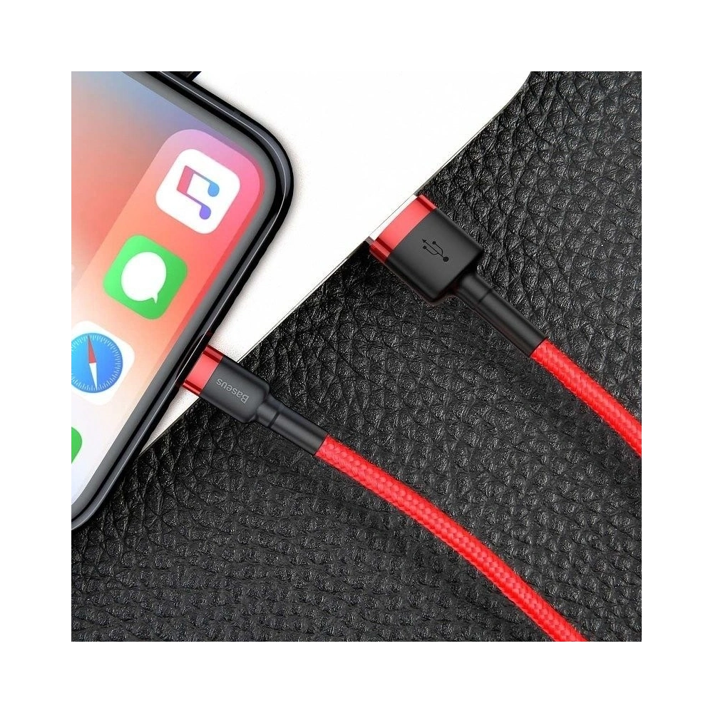 Hurtownia GSM - Kabel Lightning USB Baseus Cafule 1,5A 2m (czerwony) - BSU783RED - {ean13} - Hurt