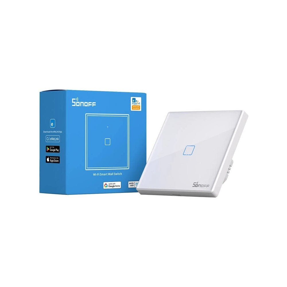 Wholesale Sonoff T2 EU TX touch light switch WiFi + RF 433 (1-channel) new version - SNF167 - {ean13} - Hurt