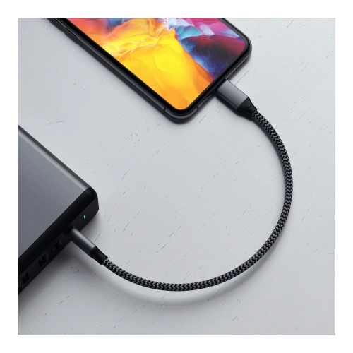 Kabel Satechi USB-C / Lightning 25cm (space gray)