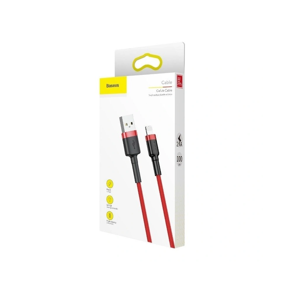 Hurtownia GSM - Kabel Lightning USB Baseus Cafule 1,5A 2m (czerwony) - BSU783RED - {ean13} - Hurt