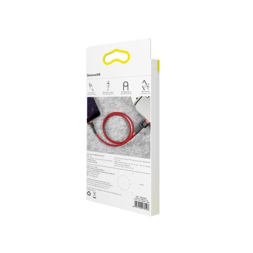 Hurtownia GSM - Kabel Lightning USB Baseus Cafule 1,5A 2m (czerwony) - BSU783RED - {ean13} - Hurt