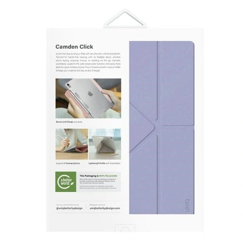 Etui UNIQ Camden Click Apple iPad Air 13" 2024 (6. generacji) fioletowy/light violet